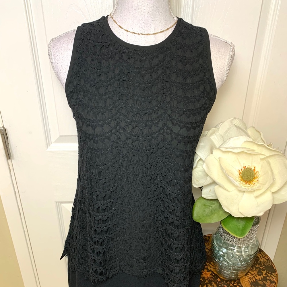 Loft Lace Black Top